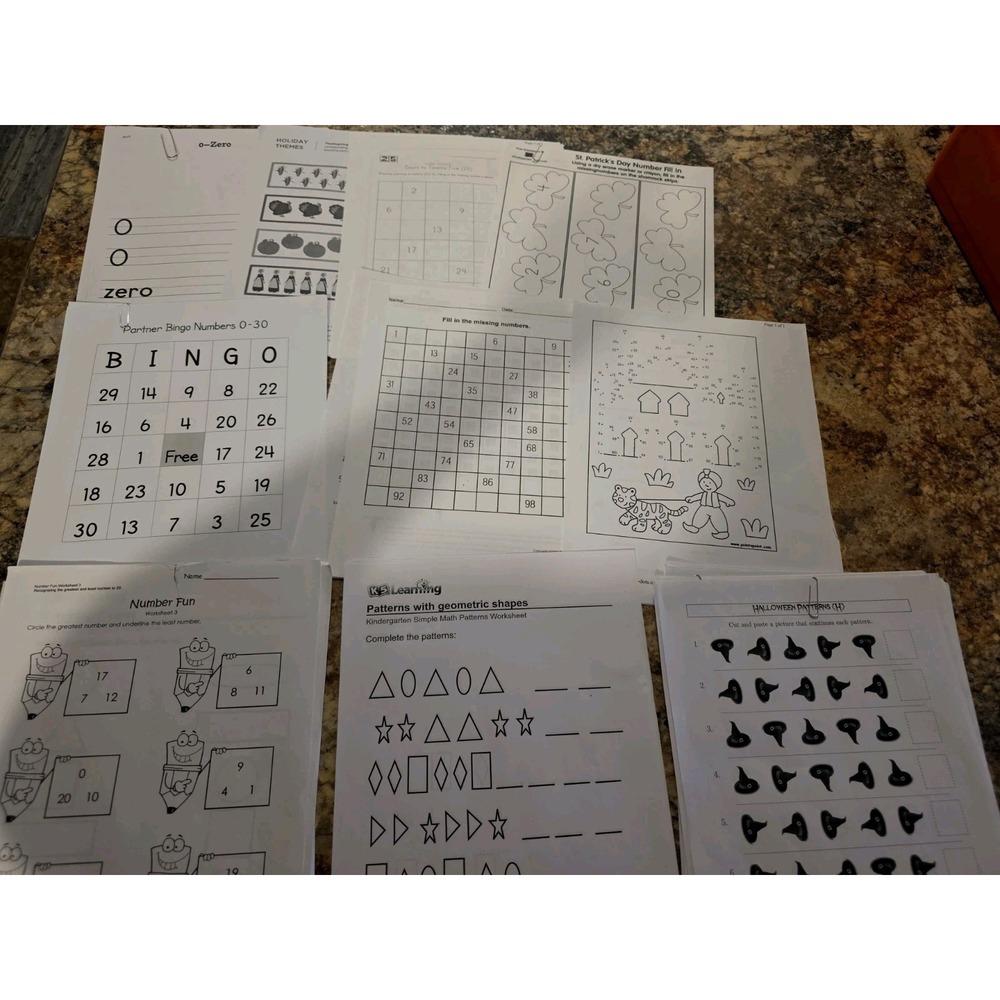 Basic Math Teacher Work Sheets. Homeschool. Parents. Over 100 Pages. New